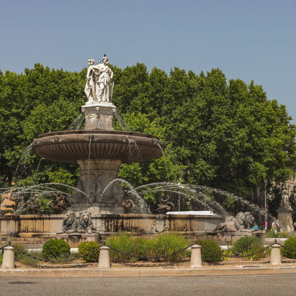 La fontaine de la Rotonde à Aix-en-Provence